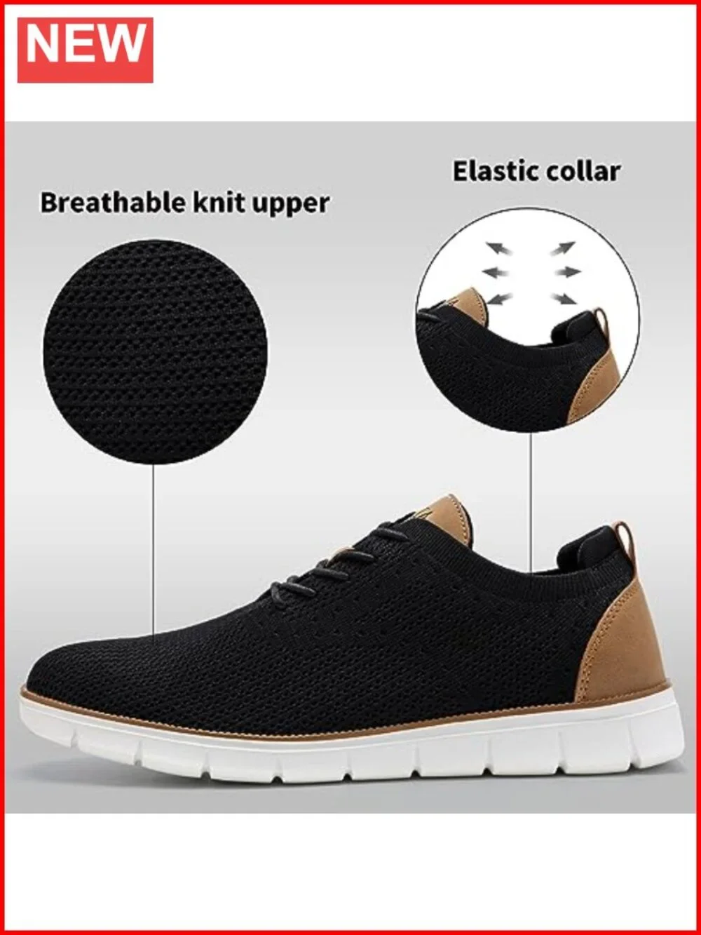 Breathable Mesh Casual Dress Oxfords Sneakers Lightweight Walking Shoes